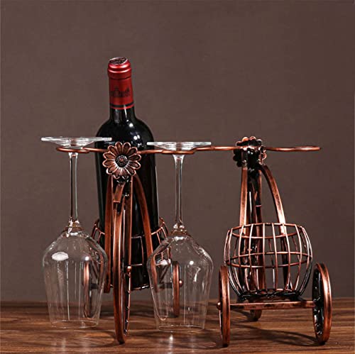 Vintage Bicycle Wine Rack Wine Glasses Ornament Home Wine Cooler Table Decoration Wine Glass Rack