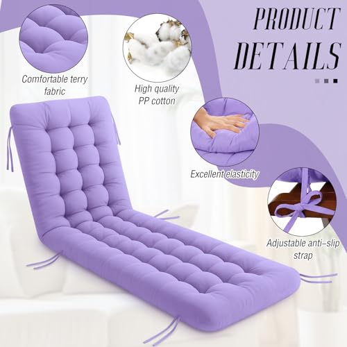 Vercraft Long Floor Cushion Large Floor Cushion with Brushed Cotton 74.8 x 27.5 x 3.15 in Jumbo Lounger Pillow for Outdoor Indoor Bay Window Meditation Yoga Reading Sleeping(1 Pc,Purple) - color: Purple