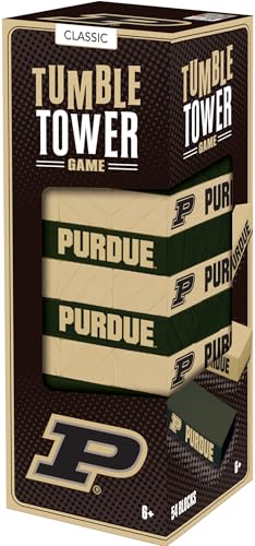 Baby Fanatic MasterPieces Game Day - NCAA Purdue Boilermakers - Officially Licensed Tumble Tower, Real Wood Blocks - style: Purdue Boilermakers