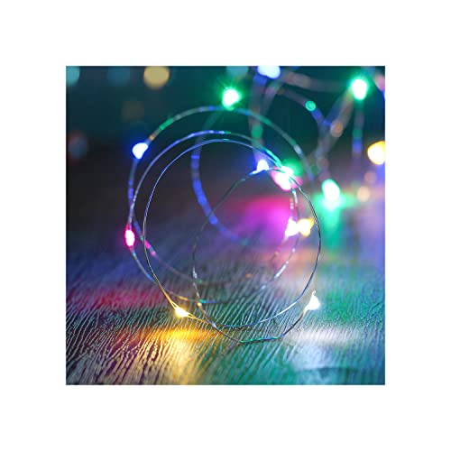 XINKAITE Waterproof LED String Lights - Fairy Starry Lights for Indoor & Outdoor DIY Decoration, Home Parties, Christmas Holiday (10FT/3Meters, Multicolor) - color: Multicolor, size: 10ft