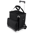 Picnic TIME Cellar 6-Bottle Wine Carrier & Cooler Tote, Insulated Padded Wine Cooler Bag for Travel, Portable Water-Resistant Wine Bag, (Black with Gray Accents) - style: Wine Carrier With Trolley
