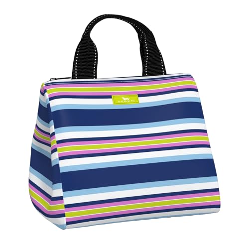 SCOUT Eloise Lunch Bag - Lightweight Insulated Soft Lunch Box, Opens Wide, Zips Closed, Interior Pocket, for Women, Work, Beach, Travel, Pool & Picnic - color: Fall in Line