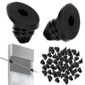 VANESA 100 Pack 30 Degree Black Cable Railing Rubber Grommets Protector Sleeve, 1/8" Cable Railing Post Protector Sleeves for 1/8" 5/32" 3/16" Wire Rope, Cable Railing Kit for Indoor Outdoor Metal