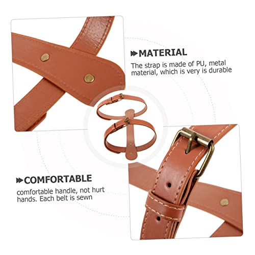 balacoo Blanket Strap for Camping Pu Carrying Strap for Picnic and Beach Mats Comfortable Handle Easy to Use and Practical Binding
