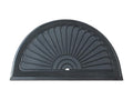 A1 Home Collections 100% Natural Rubber Doormat for Outside Entrance, Non-Slip Heavy Duty Front Door Mat, Thin Profile Hight Traffic Area Mats - 30" x 48", Sunburst Black Rubber - color: Sunburst Black Rubber