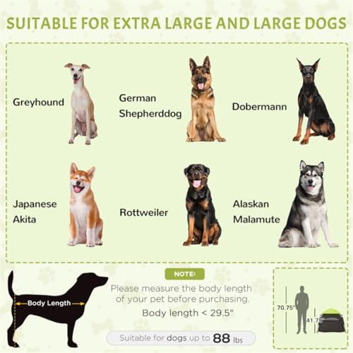 Pop Up Dog Tent for Large Dogs with Sunshade Top and Ventilation – Portable Pet Shelter for Camping Beach Backyard