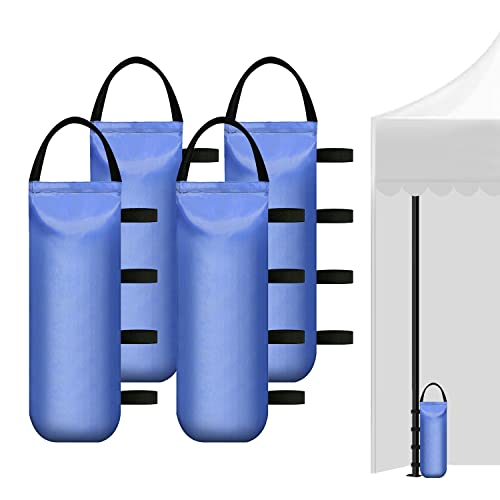 IALNAI 112 LBS Heavy Sand Bags for Canopy Outdoor Advertising Tent Sunshade Fixed Windproof Pop up Canopy Tent (Without Sand) 4-Pack - color: BLUE