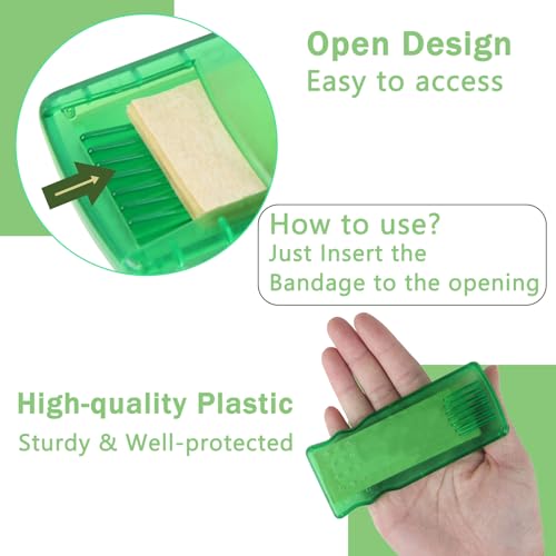 Travel First Aid Bandage Case - Band Holder Container for Wound Care Emergency Supplies, 10Pcs (Only Bandage Cases) - style: Only Bandage Cases