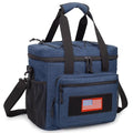 ATRIPACK Lunch Box for Men, Tactical Lunch Bag MOLLE Webbing Leakproof Insulated Lunchs Cooler Women Adult Meal with Adjustable Shoulder Strap Lunch Pail - color: Blue, size: Large