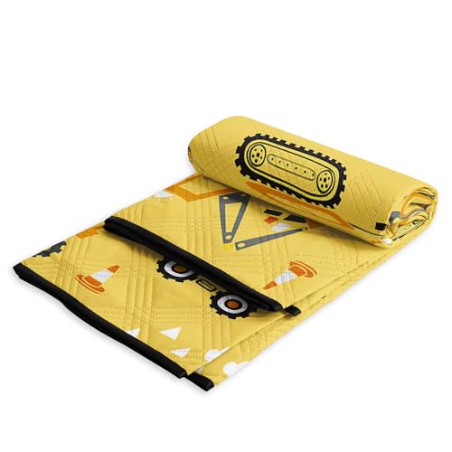 Outdoor Picnic Blanket,Portable Sandproof Waterproof Picnic Mat,Truck Excavator Tractor Printed Camping Beach Mat for Sand and Wet Grass Hiking (Excavator S) - color: Excavator, size: Standard - 59"x78"