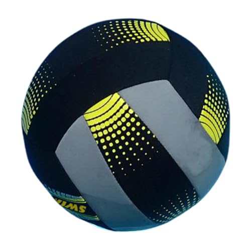 SWIMLINE Neoprene Pool & Beach Accessory for Active Group Play, Backyard Games, and Water Sports – Waterproof Soft Volleyball, Black & Yellow, 8.5" - style: Neoprene Pool Volleyball