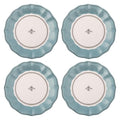 Karma, 8.75 inches Melamine Salad Plates Set of 4, Reusable Dishwasher Safe Plates for Outdoor and Indoor, Bee - color: Bee