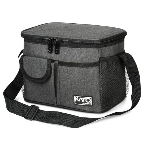 Tirrinia Insulated Lunch Bag for Women Men, Leakproof Lunch Box Containers for Adult, Work, School, Soft Lunchbox for Kids,Boys, Adult Cooler Bag for Picnic Hiking Beach,Charcoal - color: Charcoal, size: Medium -8L
