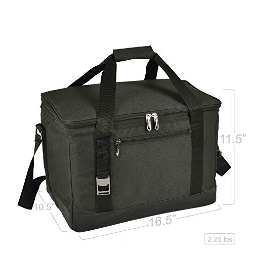 Picnic at Ascot Folding Insulated Leakproof Cooler for Lunch Picnic Camping Beach Park Day Trips - 46 Can Capacity