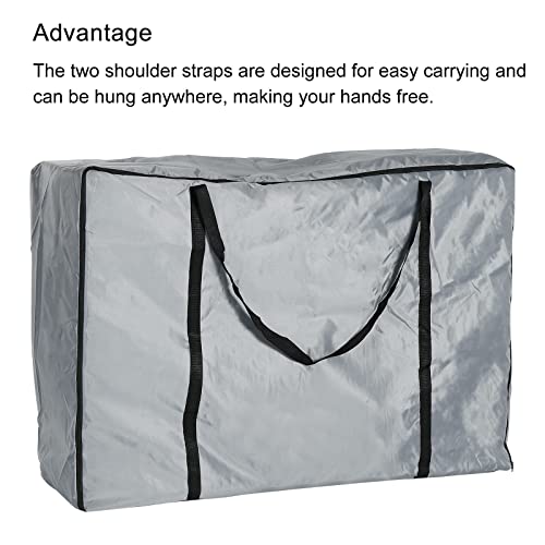 PATIKIL Chair Storage Bag, Waterproof Folding Lounge Chair Cover Carrying Case for Outdoor Camping Chair Beach Chaise Zero Gravity Chair, Grey - color: Grey