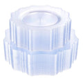 COLOSUS 100pcs Clear Plastic Plates - Heavy Duty Plastic Plates Disposable for Party/wedding Include 50pcs Dinner Plates and 50pcs Dessert Plates. - color: Clear