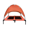 Midlee Salmon Dog Cot with Canopy (30" x 36") - size: 30" x 36"
