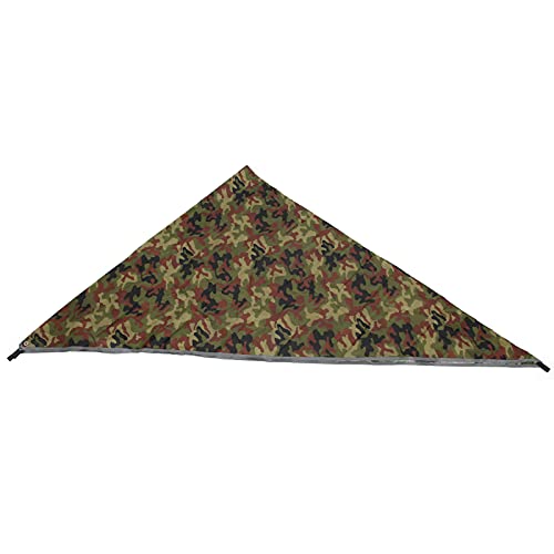 Waterproof Camping Tarp, Camping Cover with Rhombus Pattern, 360x290cm Multifunction Sun Shade Canopy for Beach Hammock Tent, Includes Storage Bag and Wind Ropes (Camouflage) - color: Camouflage