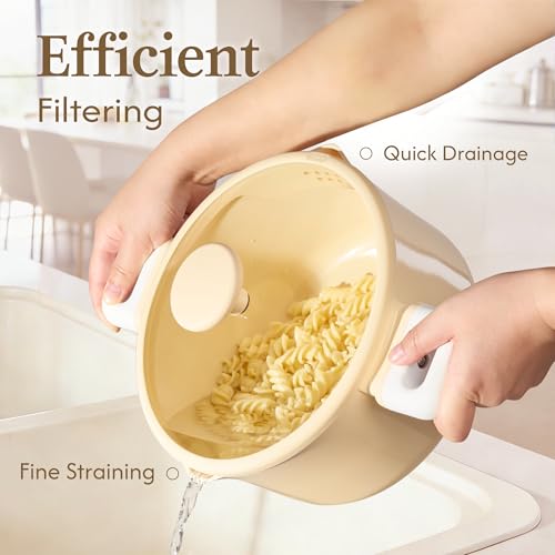 CAROTE Pots and Pans Set Nonstick, Ceramic Cookware Set, Yellow Cooking Set Kitchen Induction Set with Steamer, PFAS PTFE Free,9 Piece - color: Yellow, size: Stockpot