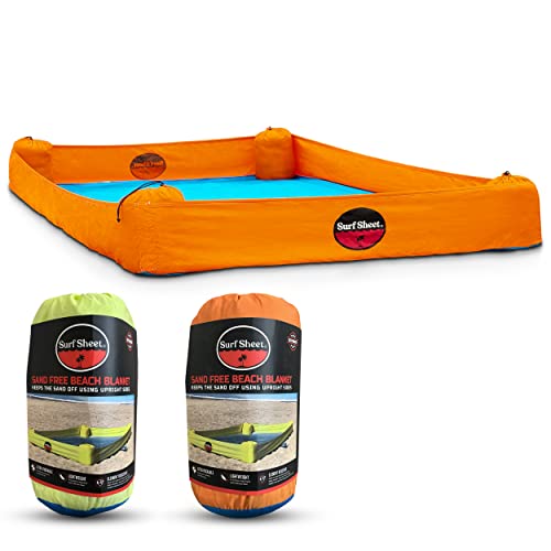 Sandproof Beach Blanket - Oversize Large Outdoor Picnic Blanket for Beaches & Camping - Portable Family Beach Blanket Waterproof Sandproof for Parks, Travel, Vacation Essentials(Orange) - color: Orange