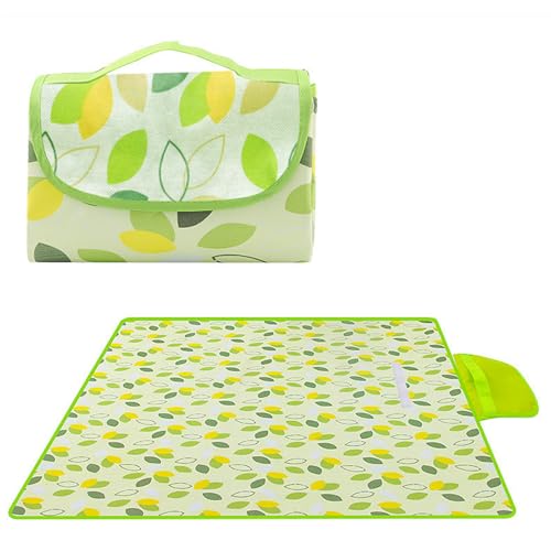 80" x 120" Sandproof Waterproof Picnic Blanket, Beach Mat for Outdoor Camping Hiking Park, Portable with Tote Bag, Non-Stick Sand & Grass, Foldable for Indoor Outdoor Use (Green) - color: Green