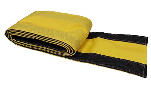Safcord Carpet Cord Cover - 4” Inch Wide - 6’ Feet Long - Yellow - Floor Cord Cover - Durable Cordura Nylon - Carpet Cable Cover - Cord Hider - Cable Protector - color: Yellow, size: 3” Inch Wide – 6’ Feet Long