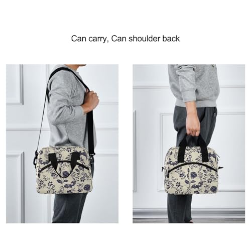 Goth Bat Insulated Lunch Bag Reusable Lunch Tote Bag Cooler Bag for Women Men Adult Lunch Box with Adjustable Shoulder Strap Leakproof Lunch Bag for Work Picnic Camping - color: Goth Bat