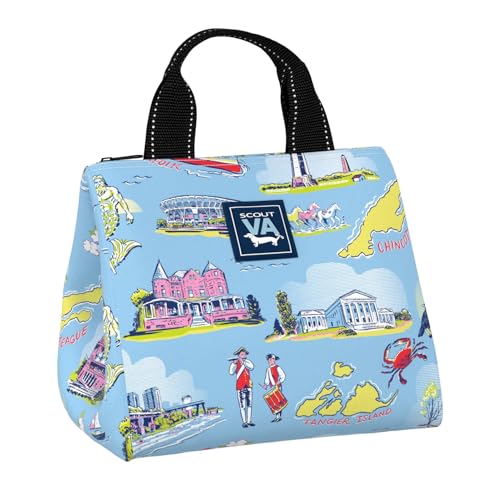 SCOUT Eloise Lunch Bag - Lightweight Insulated Soft Cooler, Opens Wide, Zips Closed, Interior Pocket - color: Virginia