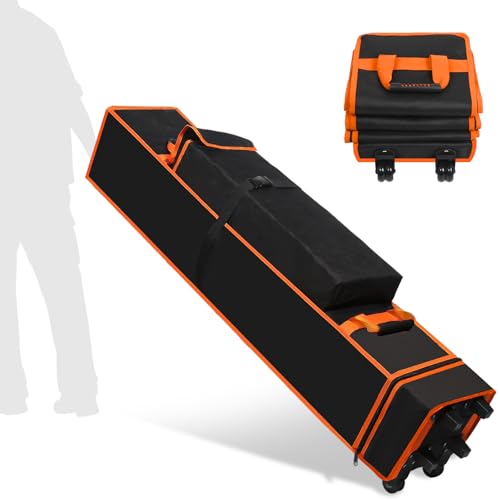 10 x 10 x 52 Inch Tent Bag Replacement Part, Canopy Bag Tent Storage Bag Designed for 10 x 10 Pop-up Tents, Comes with Handles and Rollers for Easy Carrying, 800D Waterproof Oxford Fabric - style: 52*10*10 in