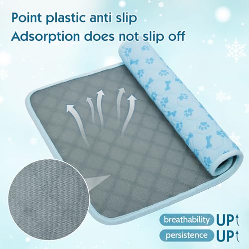 Dog Cooling Mat, Pet Cooling Mat for Dogs and Cats, Portable Summer Dog Cool Pad,Cool Bed for Pets, Premium Pet Cool Blanket for Summer - size: Medium