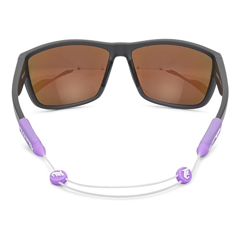 Pilotfish No Tail Adjustable Eyewear Retainer Cable Strap: Sunglasses, Eyeglasses, Glasses (14 Inch, Purple Coral) - color: Purple Coral, size: 14 Inch