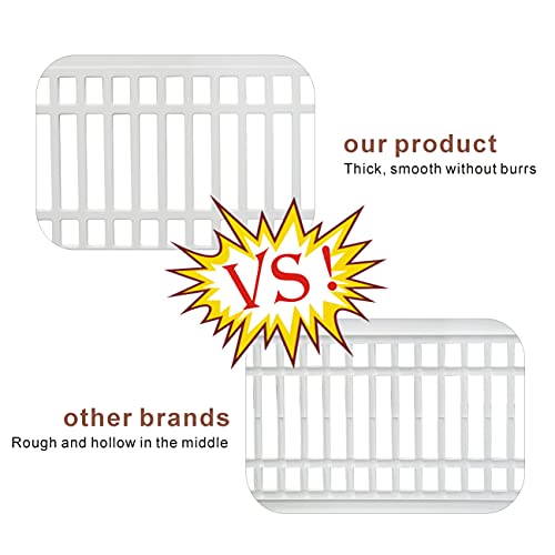 Pet Playpen Gate for Dogs Heavy Plastic Puppy Exercise Pen Small Pets Fence Puppies Folding Cage 4 Panels for Puppies and Small Dogs House White (33.5x33.5 Inches) - color: White, style: WHITE 4*panel