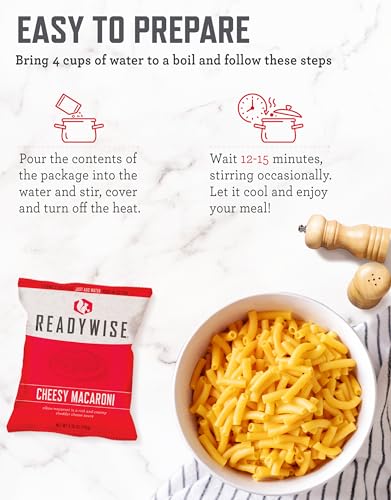 ReadyWise 3 Month Emergency Food Supply - 894 Servings, 6 Buckets, Freeze Dried Protein Meals, Disaster Survival Food Storage Kit, Ready to Eat, Camping Essentials, up to 25 Year Shelf Life - size: 3 Months