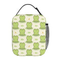 Cute Frog Insulated Lunch Bag Portable Reusable Zipper Lunch Box For Men Women Work Picnic Travel Camping - color: Black23