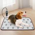 GOLOPET Dog Heating Pad 28x18in with Smart Thermostat Switch and Power Line Protection Tube,Obtained MET and UL Dual Certification,Waterproof Puppy Heating pad-Paw Print - size: 28.0"L x 18.0"W x 0.5"Th