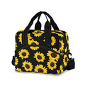 Sunflowers Insulated Lunch Bag Reusable Lunch Tote Bag Cooler Bag for Women Men Adult Lunch Box with Adjustable Shoulder Strap Leakproof Lunch Bag for Work School Picnic Camping - color: Sunflowers