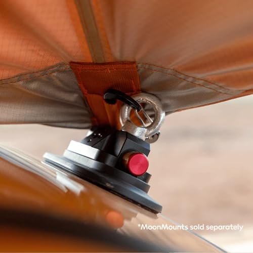 MoonShade Portable Vehicle Awning, Large 9' x 7' Shade Coverage, Lightweight Durable Car Canopy Suitable for Trucks SUVs Vans Campers and More (Sunset) - color: Sunset