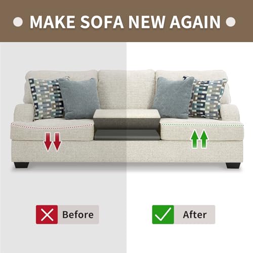 Couch Cushion Support for Sagging Seat 20X20X2 Inches Couch Supports for Sagging Cushions, High Density Foam Sofa Cushion Support with Anti Slip Mesh Fabric Light Grey Set of 2 - size: Firmer| 20x20 2P
