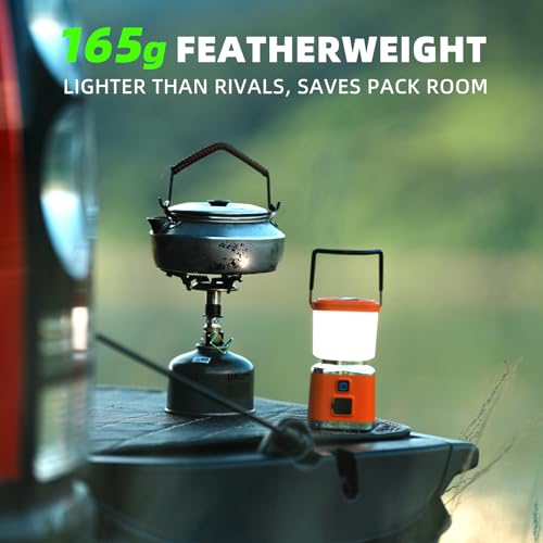 Allspark LED Camping Lantern Rechargeable,1000LM 4 Light Modes Magnetic Camping Lights,Bright Portable Home Lantern, IPX4 Waterproof Tent Lights for Hiking,Power Outages,Emergency,Hurricane(White)