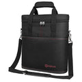 opux 3 Bottle Wine Carrier Tote, Insulated Leakproof Wine Cooler Bag, Wine Travel Bag Tote for Picnic BYOB Beach, Portable Wine Bottle Carrying Case, Gift for Wine Lover Women Men Christmas, Black - color: Black