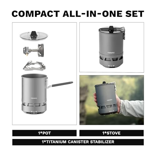 Fire-Maple Petrel Quickboil Pro Ultralight Cooking System – Compact & Fast-Boiling Backpacking Stove Pot Set, Ideal for Hiking, Solo Camping, Travelling, Hunting Trips | Petrel Quickboil Pro System - size: Petrel Quickboil Pro System
