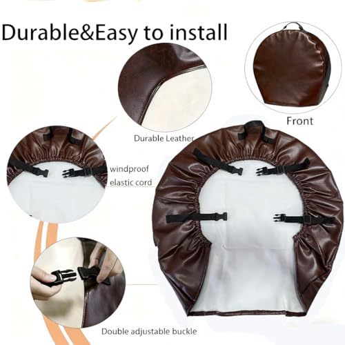 Garden Wall Hose Cover - for Garden Hose 5/8 in. x 50-100ft, Waterproof,Sun-Proof,Dustproof,Leather, Hose covers for outside