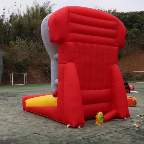 Giant 4 in a Row Connect Inflatable 4-to-Score Basketball Game with Blower+20 Balls, Inflatable Carnival Games for Party, Lawn Games, School Events