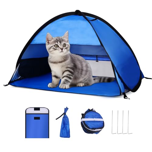 Beach Sun Shelters, Instant Sun Shade Canopy Head PopUp Canopy Automatic Shade Tent for Camping, Portable Windproof Waterproof with Mobile Phone Stand with Tent Nails, with Breathable Mesh, 70cm - color: Blue-Breathable-27.5in