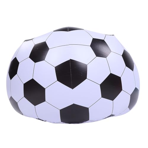 TOPINCN Inflatable Bean Bag Chair, Outdoor Blow up Chair Inflatable Lazy Sofa Soccer Design Inflatable Couch, PVC Football Sofa Portable Lounger for Living Room Bedroom Travel