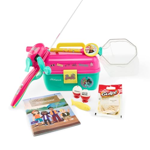 Shakespeare Youth Fishing Reel and Rod Combo - color: Mattel Barbie 7pc Kit