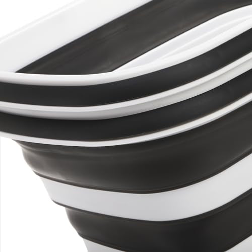 Cididu 2 Pack Collapsible Tub with Handle, Rectangular Handy Basket/Bucket, 8.5L Portable Outdoor Picnic Basket Crater, Foldable Camping Sink, Wash Basin for Washing Dishes, Hiking and Home