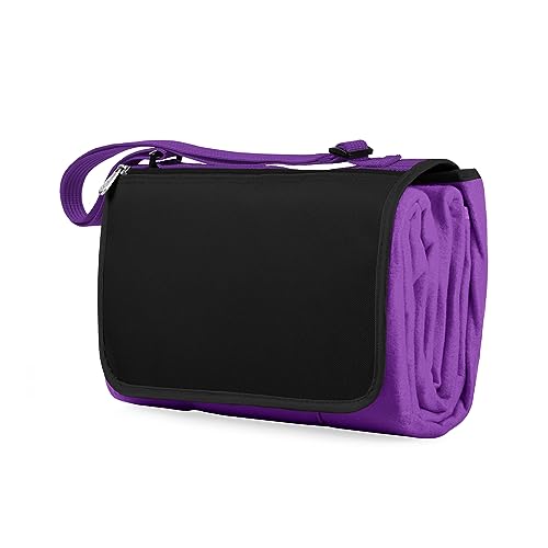 ONIVA - a Picnic Time brand Blanket Tote Outdoor Picnic Blanket, Beach Blanket, Camping Blanket 16 x 11 x 3 - color: Purple