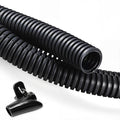 ZhiYo 20FT 1/2” Wire Loom Split Tubing Auto Wire Conduit Flexible Cover | High Temperature Heat Resistant -40F to 257F | Plastic Cover for Electrical Wires & Cables, Black - color: Black, size: 20FT 1/2"