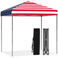 Goplus Pop-Up Canopy Tent, 8.2' x 8.2' Instant Folding Shelter w/Carry Bag, Easy Setup Sun-Proof Commercial Event Tent, Portable Outdoor Sun Shade for Party Yard Beach Garden